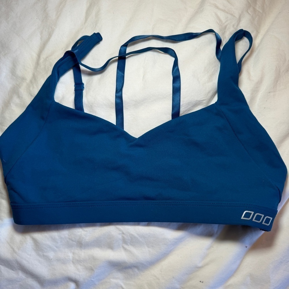 Lorna Jane Strappy Sport Bra Teal Size Small